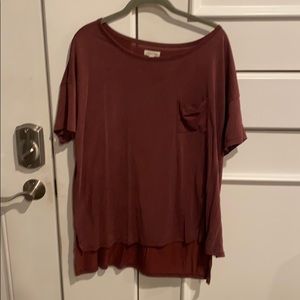 Brick Red Pocket Shirt